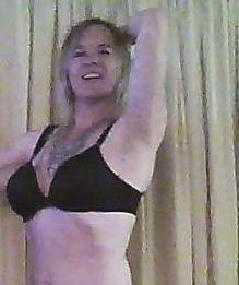 Poor-quality webcam photo, but I like the pose.  Can I exhale already, please?