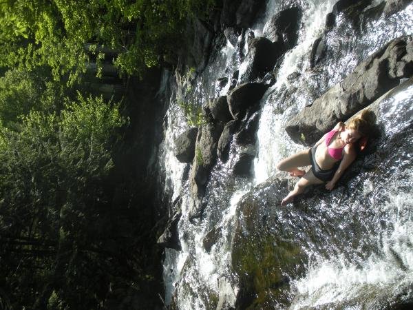 Mmmmm relaxing on some waterfall rocks :)