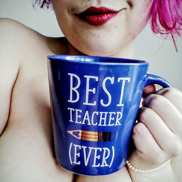 With my special naughty teacher mug